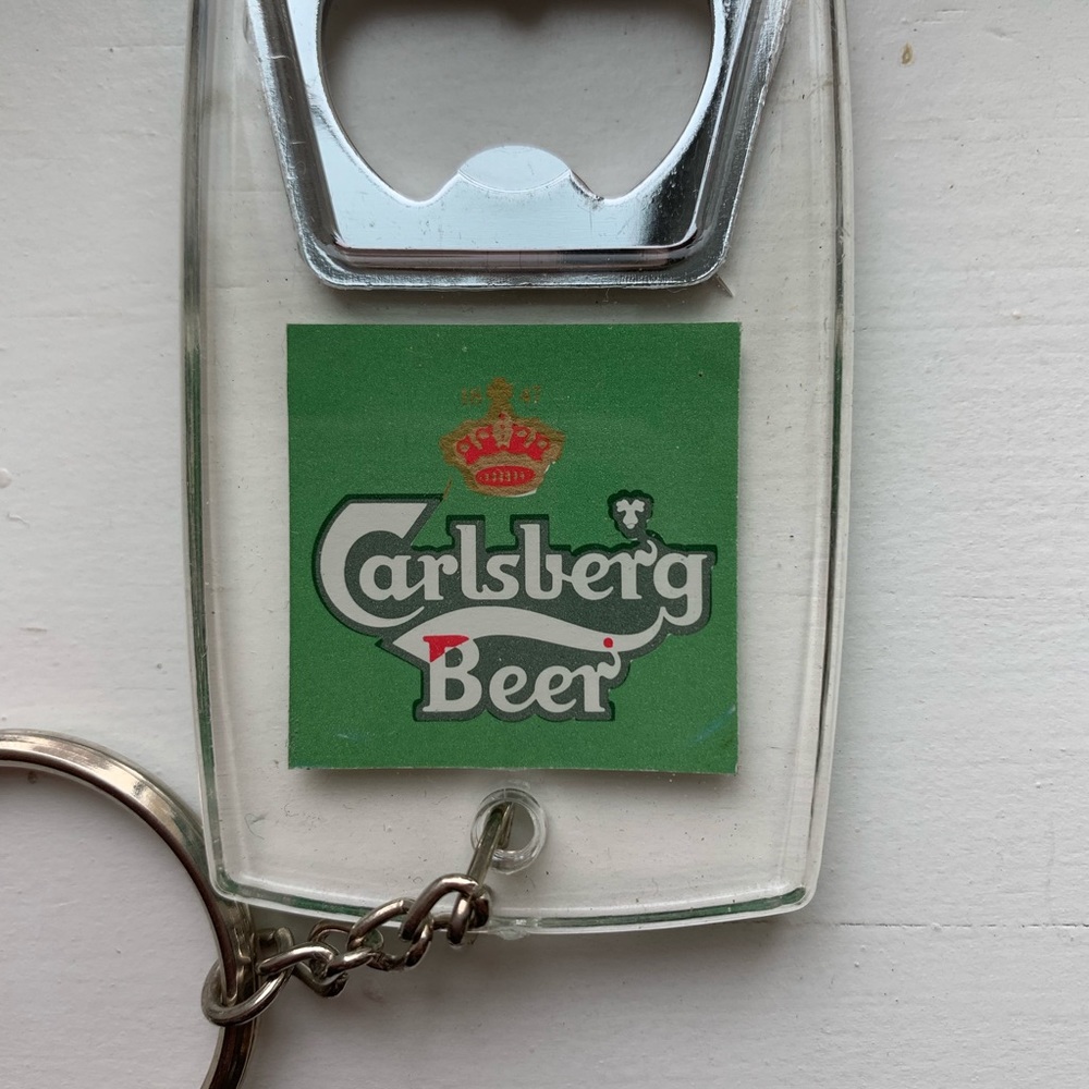 Vintage Carlsberg Beer Bottle Opener Keychain View 3